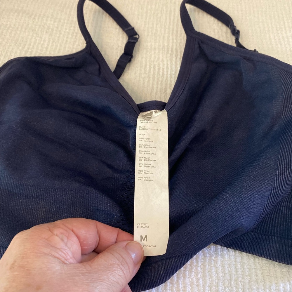 Fabletics Sync Seamless Bralette Washed Deep Navy… - image 6